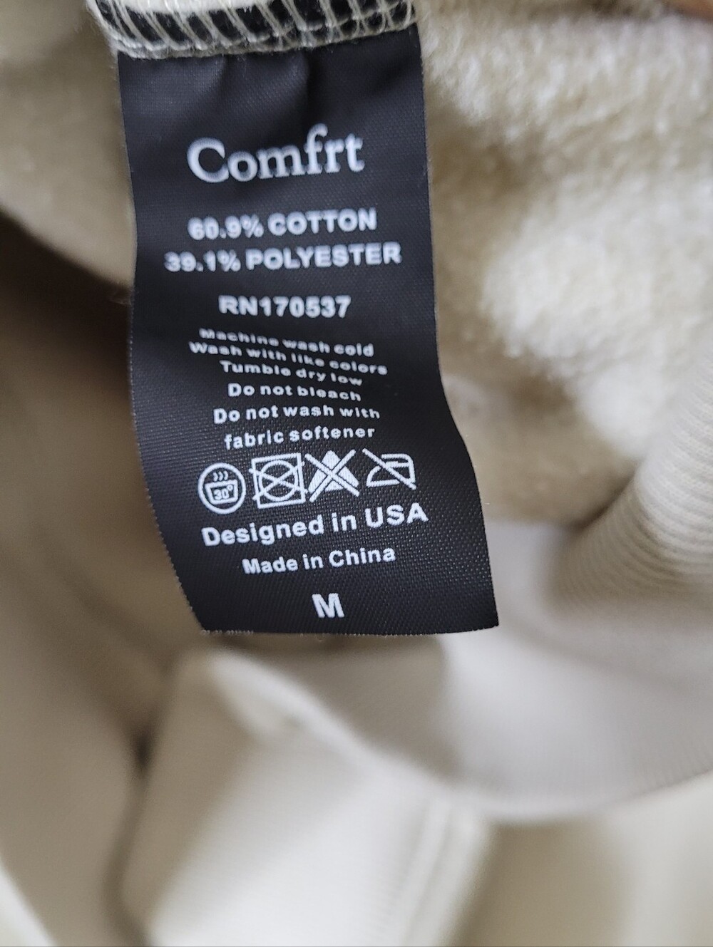 Comfrt Tranquil Hoodie In Cement Size M - Picture 10 of 10